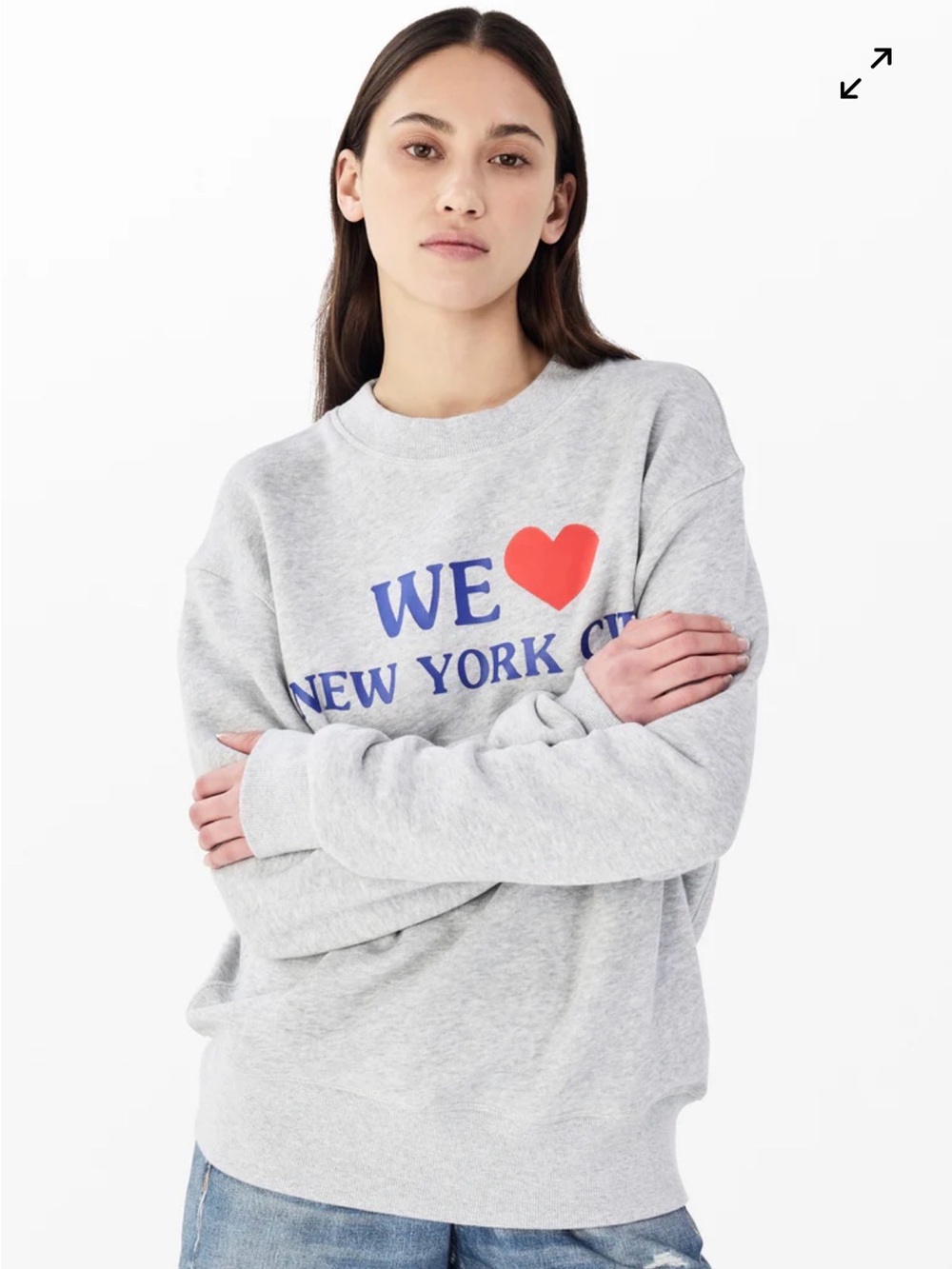 rag & bone We ♥️ New York City light gray Sweatshirt